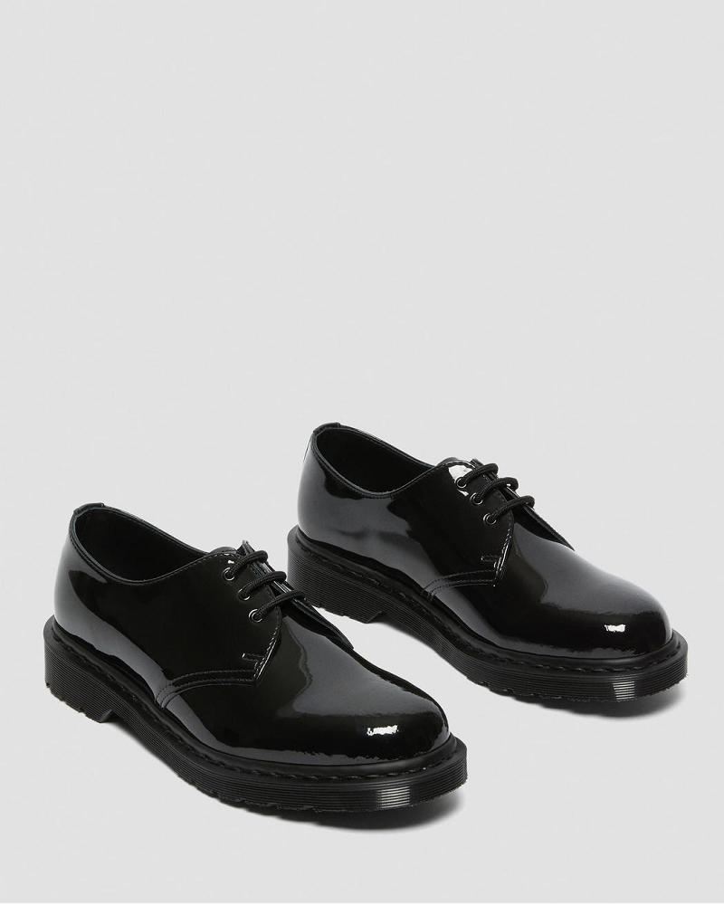 Zapatos Oxford Dr Martens 1461 Made in England Mono Charol Cuero Hombre Negros | MX 21KOR